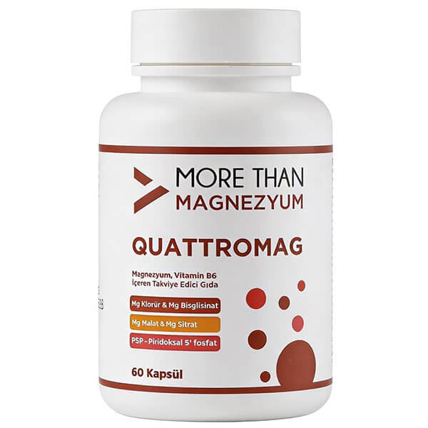 More Than Quattromag Magnesium Complex Supplement 60 Capsules