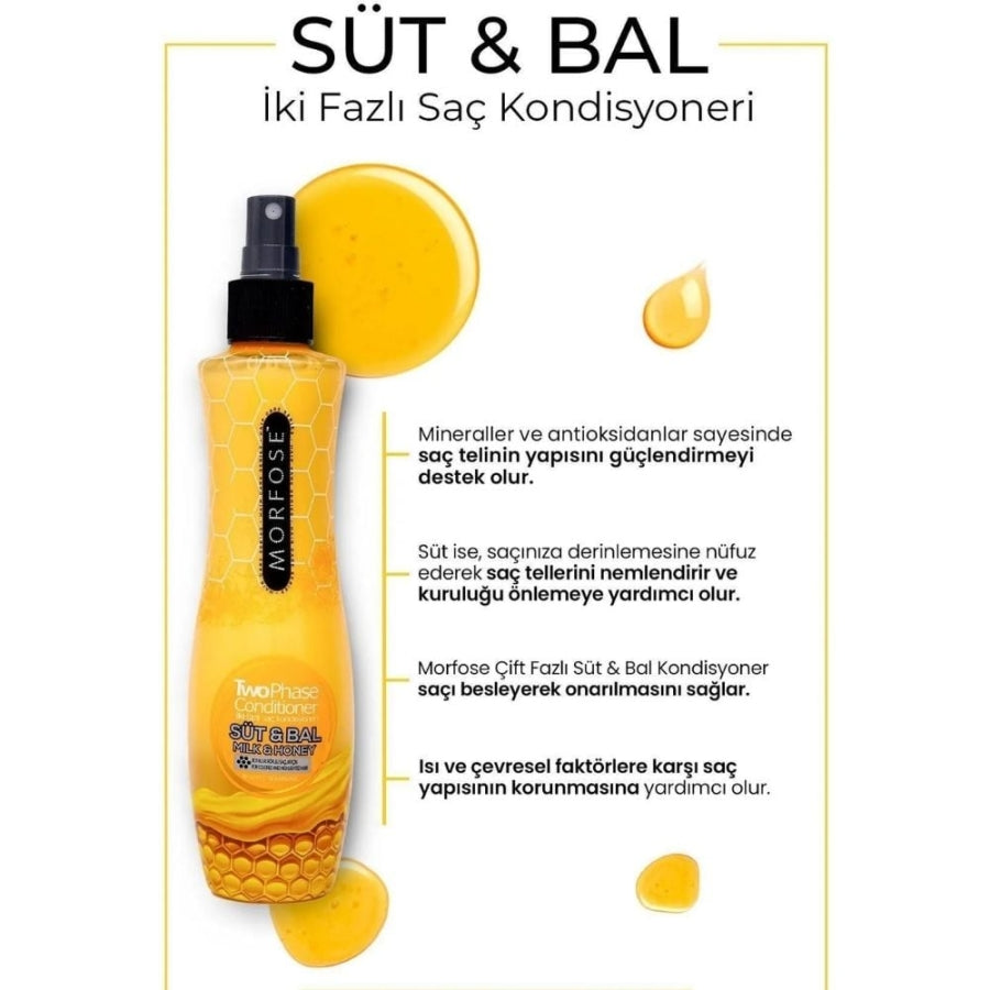 Morfose Milk & Honey Dual Phase Hair Conditioner Spray 240ml