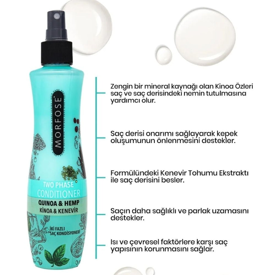 Morfose Quinoa Bi-Phase Blow Dry Spray for Hair Strength 240ml
