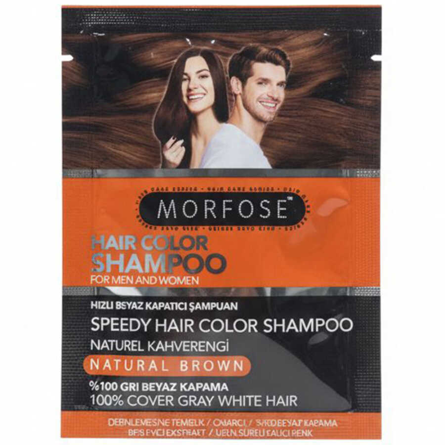 Morfose Professional Dark Brown Hair Color Shampoo 25ml