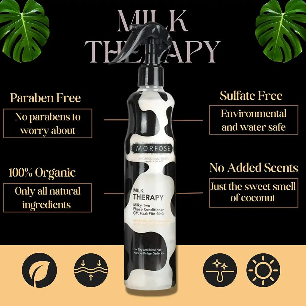 Morfose Milk Therapy Hair Detangler Spray for Women Leave in