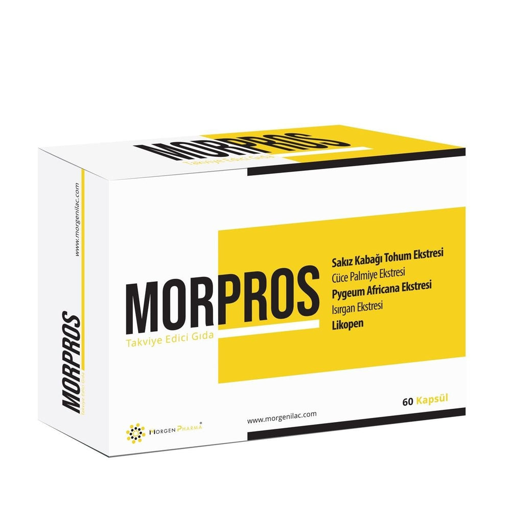 Morgen Pharma Morpros 60 Capsules - Saw Palmetto, Pygeum & Lycopene Blend