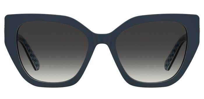 Moschino Love Women's Square Sunglasses - Black & Gold - 54mm