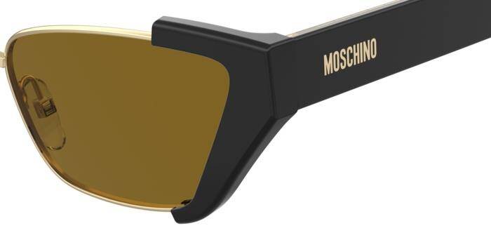 Moschino Mos 205/S Women's Designer Sunglasses Black & Gold 56mm