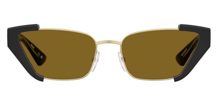Moschino Mos 205/S Women's Designer Sunglasses Black & Gold 56mm