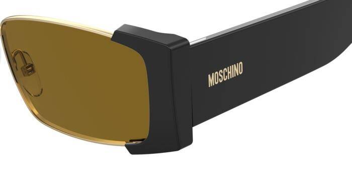 Moschino Mos 206/S Women's Designer Sunglasses Black & Gold 57mm