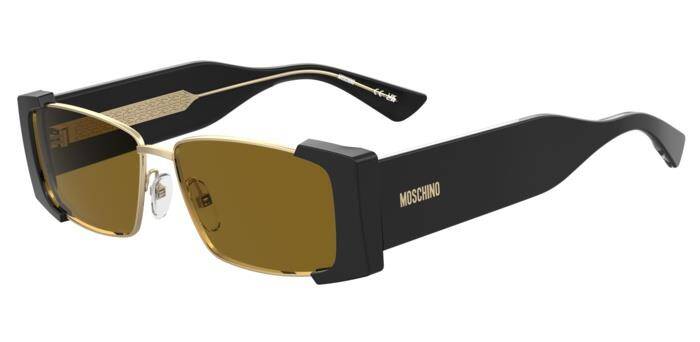 Moschino Mos 206/S Women's Designer Sunglasses Black & Gold 57mm