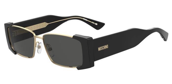 Moschino MOS 206/S Women's Designer Sunglasses Black & Gold 57mm