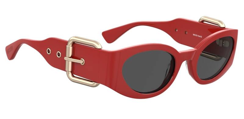 Moschino MOS154/S Red Designer Butterfly Sunglasses for Women
