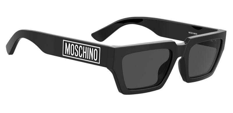 Moschino MOS166/S Grey Lens Men's Sunglasses - Black Frame