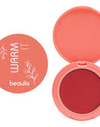 Beaulis Cream Blush Warm It Krem Allık 246 Carmine - Natural Makeup for Cheekbones - Blush