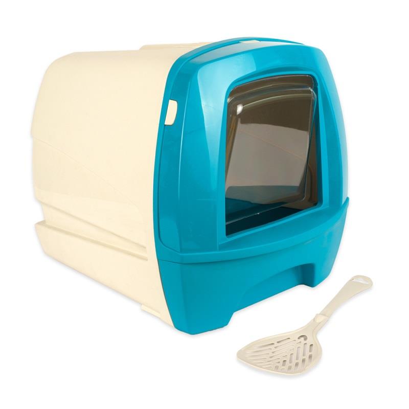 MPS Lux Covered Cat Litter Box with Drawer, Odor-Free Design, 48 cm