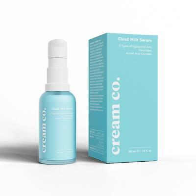 cream co cloud milk serum bottle 30 ml, cream co cloud milk serum texture, cream co cloud milk serum application Cream Co. Cloud Milk Serum - Hydrating Formula | 30 ml Cream Co. Cloud Milk Serum - Hyaluronic Acid | 30 ml cloud-milk-serum, cream-co, hyaluronic-acid, sensitive-skin, skincare, hydrating-serum, anti-aging, skin-barrier, vegan-skincare, ai-generated