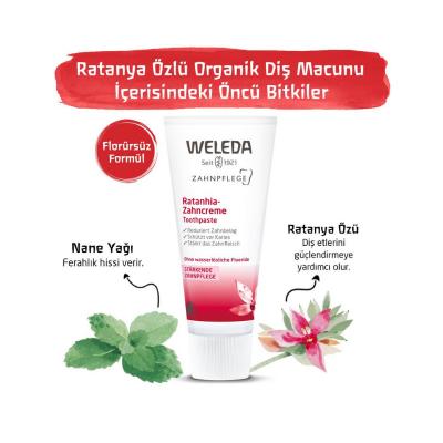 weleda natural toothpaste sensitive gums 75ml, weleda toothpaste tube with ratanya and mint Weleda Natural Toothpaste - Sensitive Gums | 75ml Weleda Natural Toothpaste - Sensitive Gums | 75ml natural-toothpaste, sensitive-gums, weleda, oral-care, plaque-prevention, dental-health, soothing, teens, adults, ai-generated