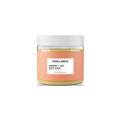 maruderm turmeric milk body scrub 250ml, tub of maruderm turmeric milk body scrub Maruderm Turmeric Milk Body Scrub - 250ml Maruderm Turmeric Milk Body Scrub - 250ml body-scrub, vegan-skincare, turmeric, exfoliation, nourishing, natural-beauty, gentle-cleanser, skincare-routine, self-care, ai-generated