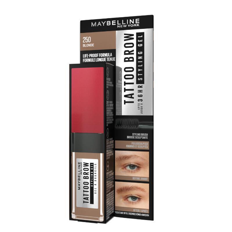Maybelline Long-Lasting Tattoo Brow Gel 250 - Waterproof, Vegan Eyebrow Makeup Maybelline Tattoo Brow Gel 250 - Long-Lasting Waterproof Eyebrow Makeup Maybelline Tattoo Brow Gel, long-lasting eyebrow gel, vegan eyebrow makeup, waterproof eyebrow gel, eyebrow shaping product, beauty, cosmetics, makeup, vegan cosmetics, cruelty-free, durable makeup, eyebrow gel, brow gel, 36-hour makeup, smudge-proof, sweat-resistant, Maybelline cosmetics, brow products, beauty essentials