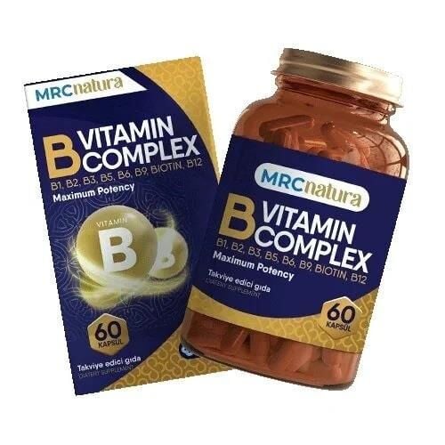 Mrc Natura B Vitamin Complex Daily Support Supplement 60 Capsules