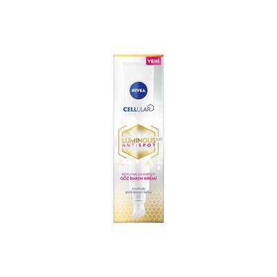 Nivea Cellular Luminous630 Anti-Spot Eye Cream - Dark Circle & Puffiness Reduction, Anti-Aging & Moisturizing for Sensitive Skin Nivea Eye Cream for Dark Circles & Puffiness - Anti-Aging & Moisturizing Eye Cream, Anti-aging Eye Cream, Dark Circle Reduction, Puffiness Reduction, Moisturizing Eye Care, Sensitive Skin Care, Nivea, Cellular Luminous630, Anti-Spot, Eye Care, Skincare, Anti-Aging, Moisturizing, Gentle Formula, Cooling Effect, Refreshing, Applicator, Cosmetic, Beauty, Dermatologically Tested