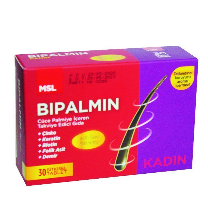 Vimex Bipalmin Women Hair Support Supplement 30 Tablets