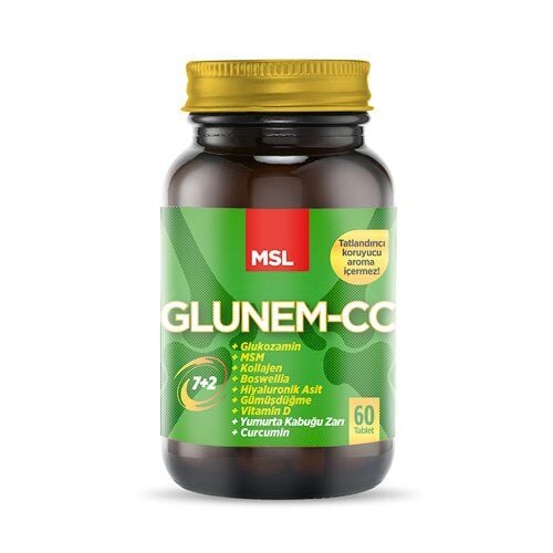 MSL Glunem-CC Glucosamine & Collagen Supplement 60 Tablets