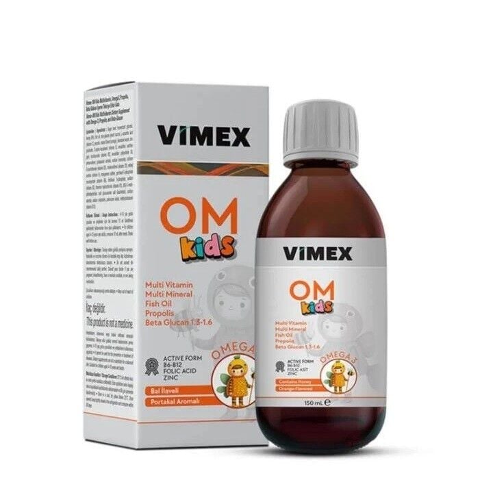 Vimex Om Kids Syrup with Fish Oil & Multivitamins 150ml