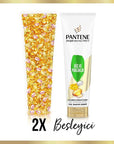 Pantene Doğal Sentez Hair Care Cream for Weak & Lifeless Hair - Nourishing, Strengthening & Shine - 9.30 fl oz Pantene Doğal Sentez Hair Cream - Nourishing & Strengthening Pantene Doğal Sentez, Hair care cream, Nourishing hair cream, Hair strengthening product, Natural hair care product, Sulfate-free hair care, Paraben-free hair care, Hair nourishment, Hair strengthening, Visible shine, Weak hair, Lifeless hair, Pro-V nutrients, Swiss Vitamin Institute tested, Eco-friendly packaging, Recyclable packaging, H