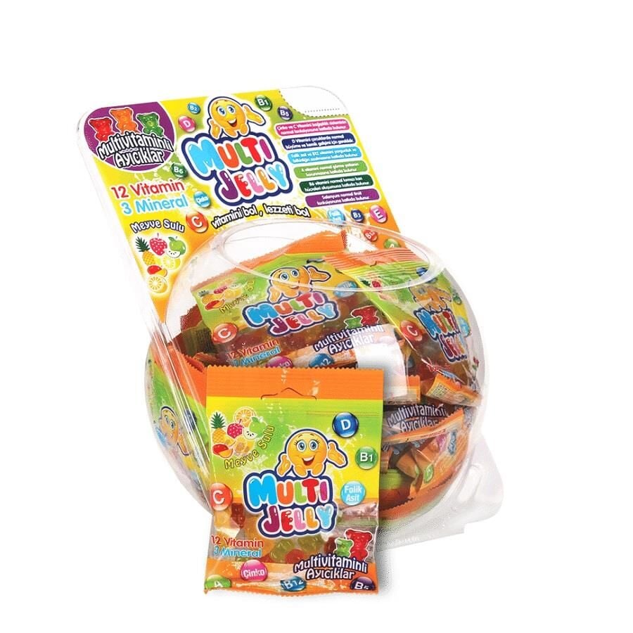 Multiball Multijelly Multivitamin Gummies for Kids 40 Count