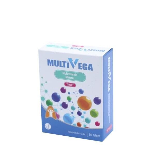 Vega Ilac Multivega Multivitamin and Mineral Supplement 30 Tablets