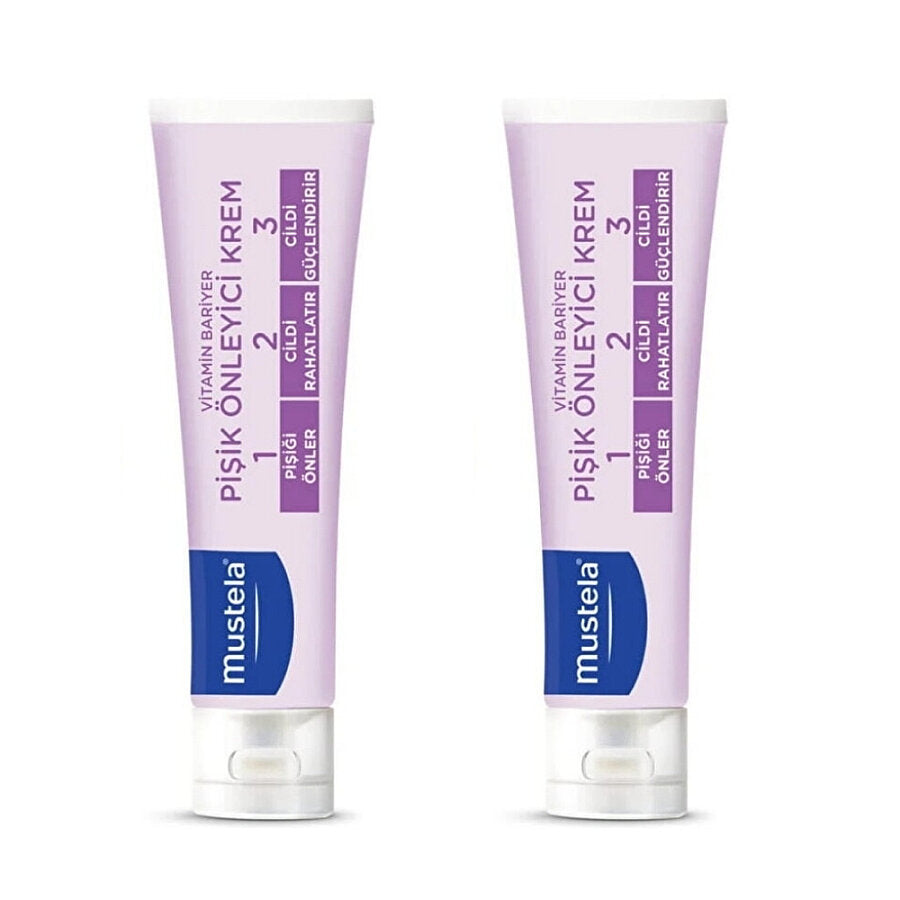 Mustela 1-2-3 Vitamin Barrier Cream Duo Set 2x100ml