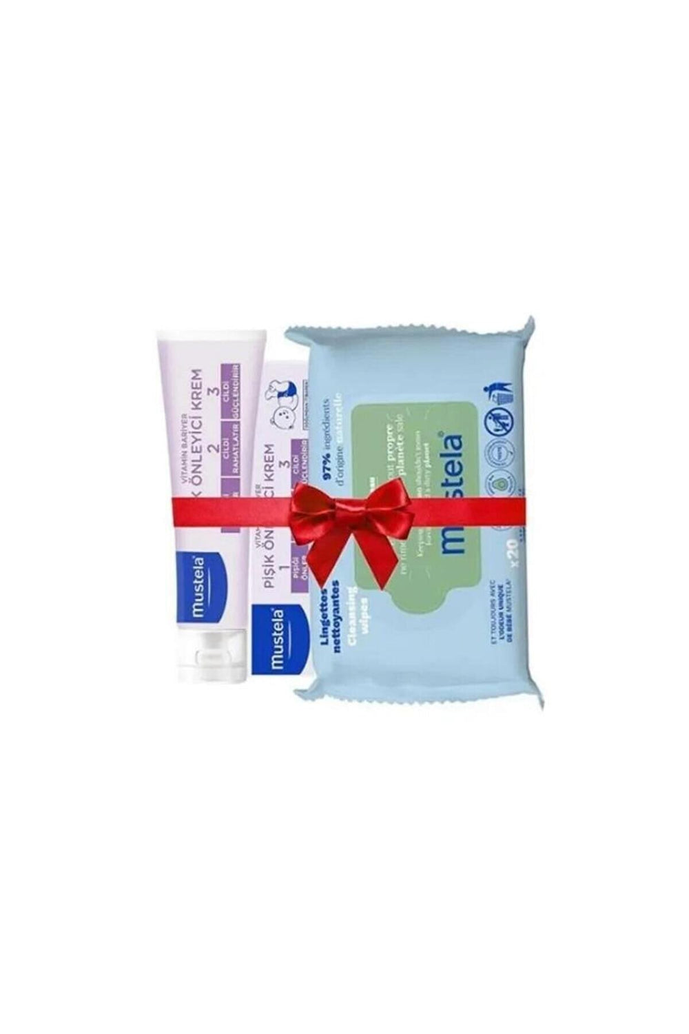 Mustela Vitamin Barrier 1-2-3 Cream and Wipes Diaper Care Set 100ml
