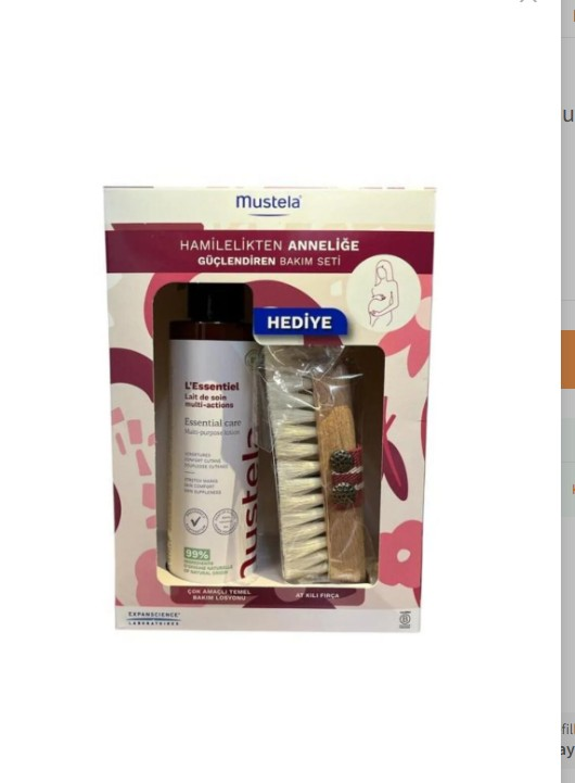 Mustela Maternite Multi-Purpose Body Lotion & Brush Set 200ml