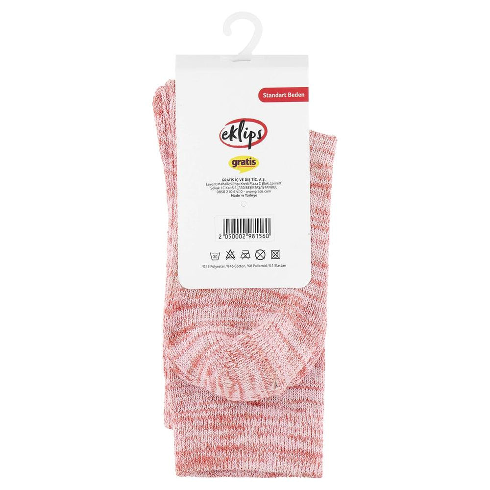 Eklips Orange Cotton Socks for Daily Comfort 1 Pair