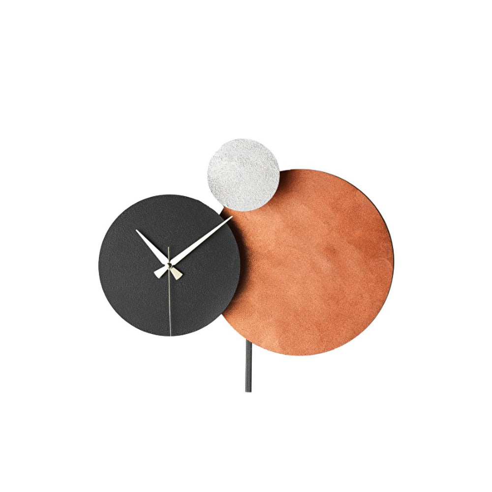 Muyika Handmade Metal Wall Clock - Silent Mechanism, Custom Painted, 18.90 x 17.32 inches - view 7
