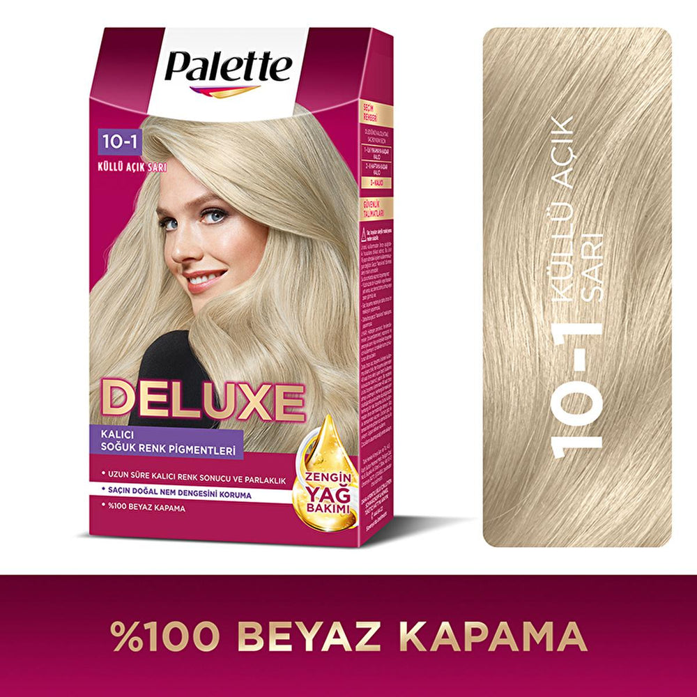 Palette Deluxe Hair Dye - Long-Lasting Nourishing Küllü Açık Sarı Color by Palette - view 8