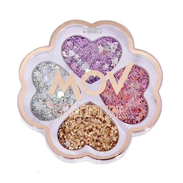 Mov Yonca Glitter Far Paleti No: 1 - Cosmetic Eyeshadow Palette with High-Pigment, Long-Lasting Wear Mov Yonca Glitter Eyeshadow Palette - Long Lasting & High Pigment cosmetic eyeshadow palette, sedefli eyeshadow, glitter eyeshadow, long-lasting eyeshadow, high-pigment eyeshadow, beauty essentials, makeup for special occasions, eyeshadow for daily wear, luxury makeup products, Mov Yonca, Glitter Far Paleti No: 1