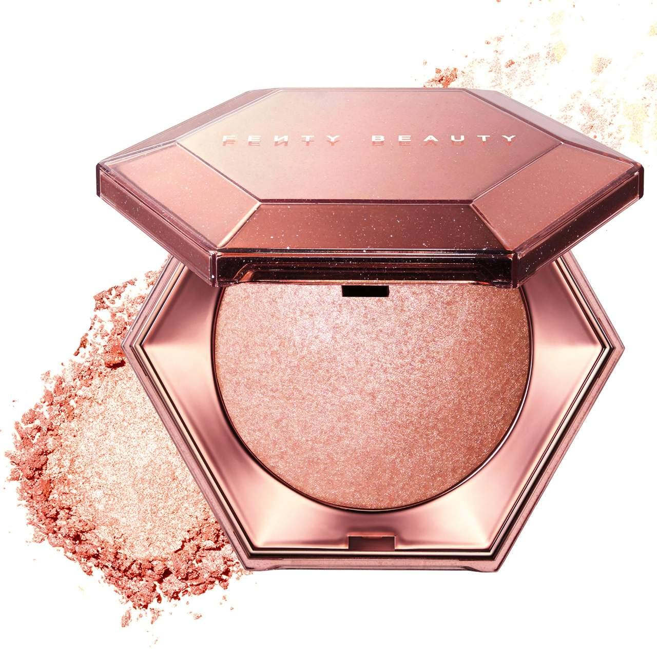 Fenty Beauty Diamond Bomb: All-Over Diamond Veil - 3D Glitter Highlighter for Face &amp; Body, Cruelty-Free Rihanna Makeup Fenty Diamond Bomb: 3D Glitter Highlighter - Cruelty-Free Makeup Diamond highlighter, Glittering body veil, 3D sparkle makeup, Cruelty-free highlighter, Rihanna makeup, Shimmering face powder, Gluten-free highlighter, Diamond Bomb, All-Over Diamond Veil, highlighter, makeup, face makeup, shimmering highlighter, luminous makeup, radiant skin, shimmering skin, face shimmer, body shimmer, crue