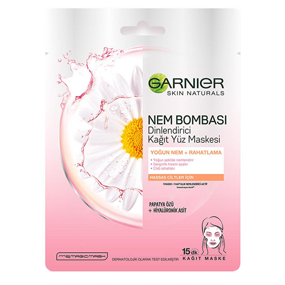 Garnier Chamomile Sheet Mask - Hydrating, Soothing & Relaxing Face Mask for Sensitive Skin - view 5
