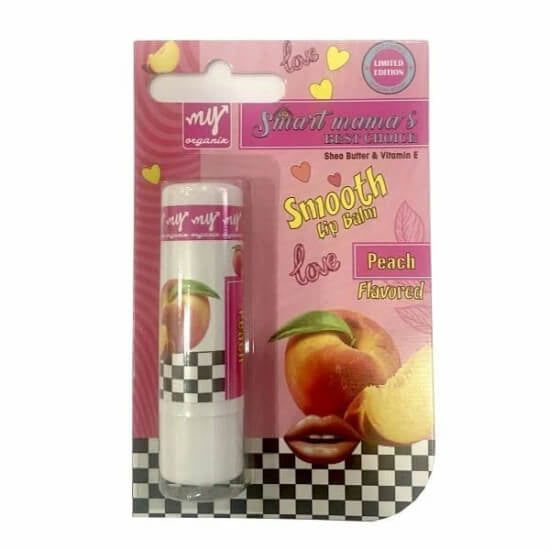 My Organix Peach Lip Balm for Soft Lips 5g