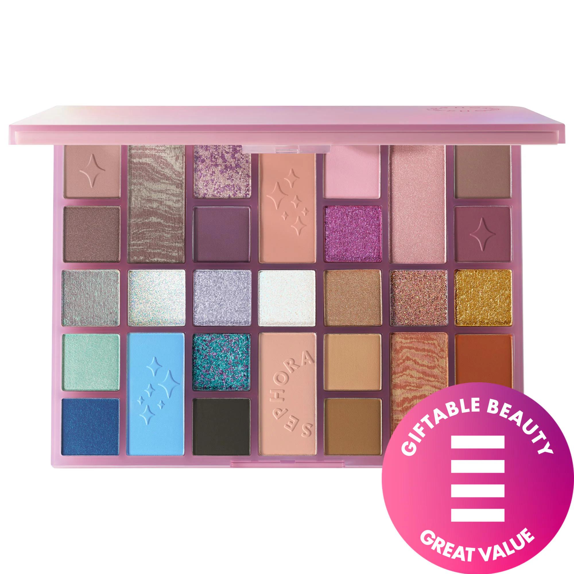 The Amazing Eyeshadow Palette: 29 Intense Pigment Shades - Matte, Glitter, Metallic &amp; Iridescent Finishes for Stunning Eye Makeup Looks Amazing Eyeshadow Palette: 29 Pigment Shades! Eyeshadow Palette, Highly Pigmented Eyeshadow, Matte Eyeshadow, Glitter Eyeshadow, Metallic Eyeshadow, Iridescent Eyeshadow, Festive Eye Makeup, Makeup Palette, Eyeshadow collection, Professional Eyeshadow Palette, eyeshadow, matte finish, shimmer, metallic, glittery, warm tones, cool tones, intense mauves, glittery blues, holid