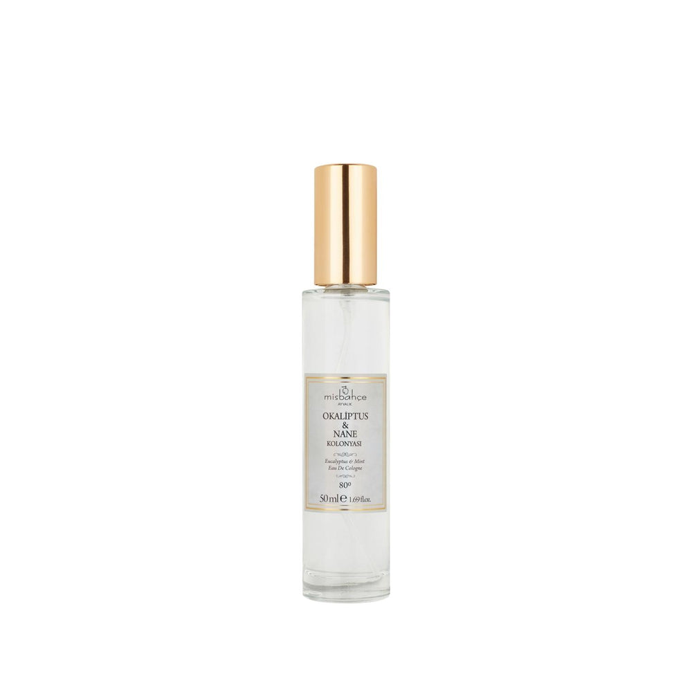 Misbahçe 50 ml Nane&Okaliptus Cologne - Refreshing Fragrance for Personal Hygiene Misbahçe 50 ml Nane&Okaliptus Cologne - Refreshing Personal Hygiene Misbahçe Cologne, Nane Okaliptus Kolonyası, 50 ml Cologne, Refreshing fragrance, Personal hygiene products, Travel size Cologne, Invigorating scent, Mint and Eucalyptus fragrance, Compact Cologne, Hygienic products