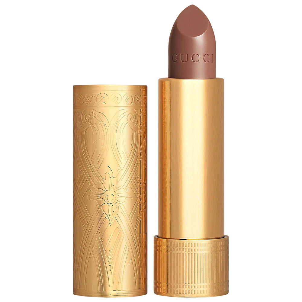 Gucci Long Lasting Satin Lipstick - Vegan, Silicone-Free, 36 Shades Available Long Lasting Satin Lipstick - Vegan & Silicone-Free long lasting lipstick, vegan lipstick, silicone-free lipstick, sulfate-free lipstick, paraben-free lipstick, lip color, makeup, cosmetics, luxury beauty products, vegan beauty, cruelty-free, clean beauty, satin finish lipstick, 36 shades, Art Deco packaging, rich gold packaging, long-lasting lip color, intense color lipstick