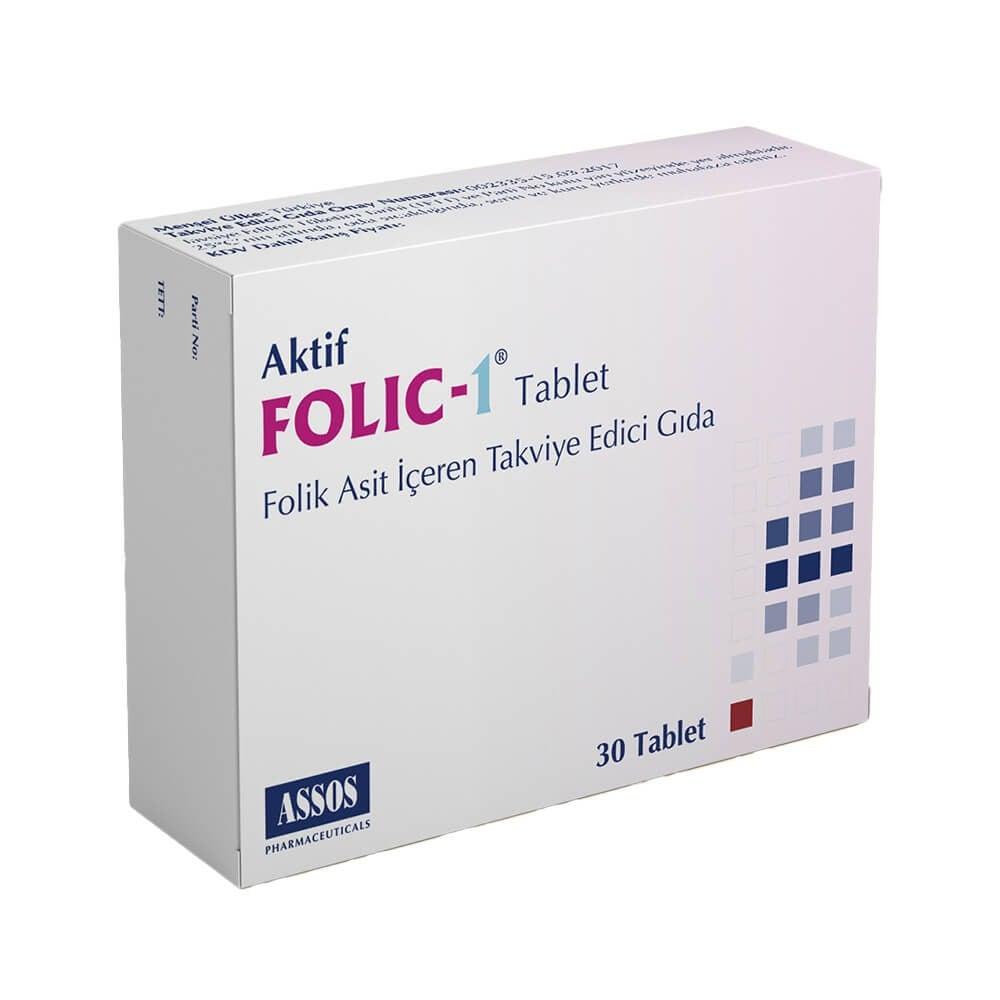 Folic 1 - Folic Acid Supplement for Pregnancy Support - 30 Tablets Folic Acid Supplement for Pregnancy - 30 Tablets Folic Acid Supplement, Folik Asit, Dietary Supplement, Pregnancy Support, Vitamin Supplement, Prenatal Care, Healthy Pregnancy, Folic Acid Deficiency Prevention, Pregnancy Vitamins