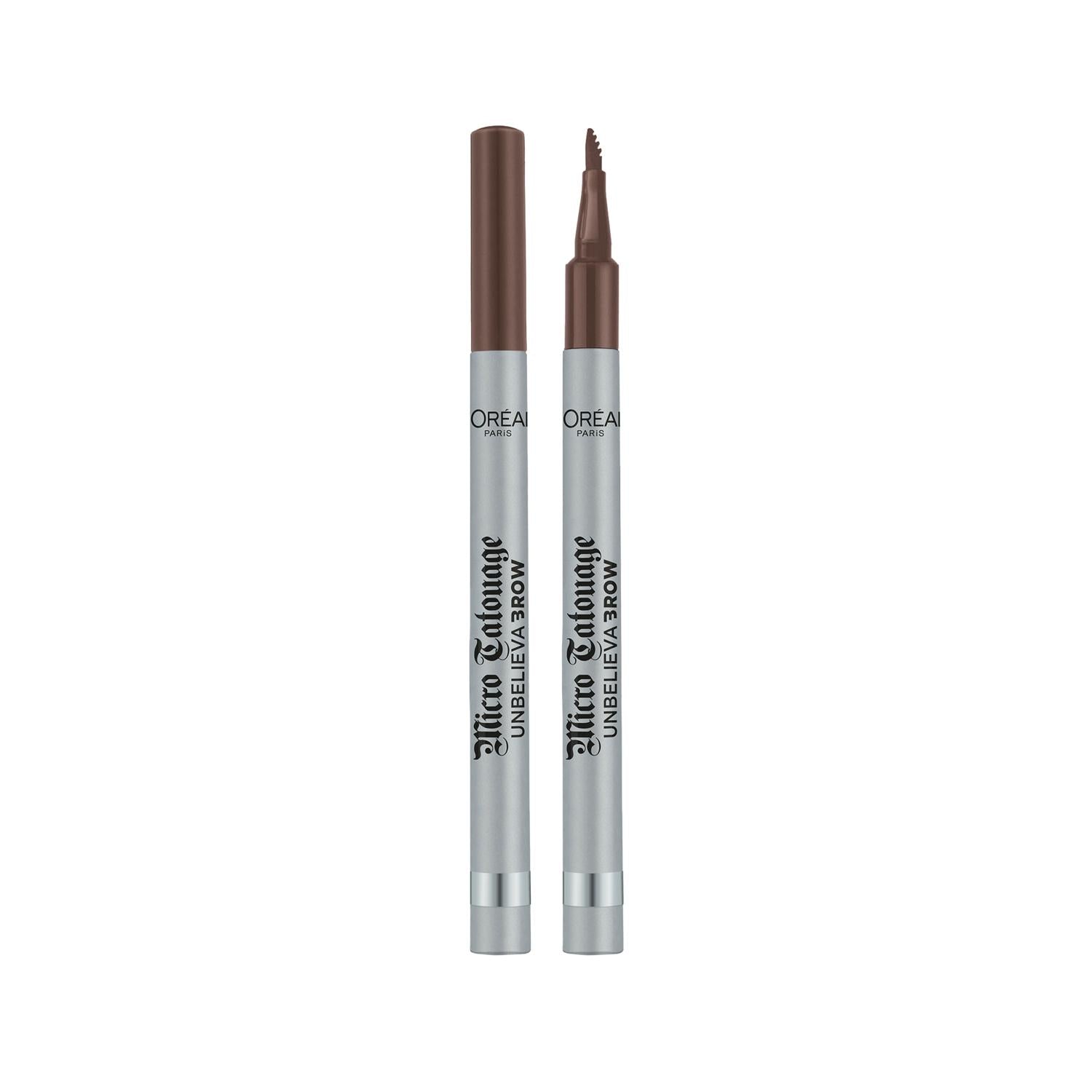L'Oreal Paris Unbelieva Brow Micro Tatouage Eyebrow Pencil - 108 Dark Brunette, Precise & Natural-Looking Eyebrow Shaping L'Oreal Paris Unbelieva Brow Pencil - Precise Eyebrow Shaping L'Oreal Paris Unbelieva Brow, Eyebrow Pencil, Micro Tatouage, Dark Brunette, Eyebrow Cosmetics, Brow Grooming, Cosmetic Products, Beauty Essentials, Makeup for Dark Hair, Eyebrow Shaping, Precise Makeup Tools