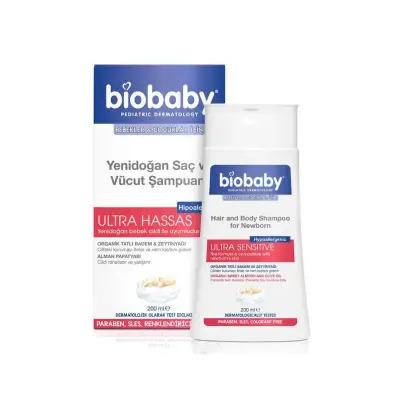 Biobaby Newborn Baby Shampoo and Body Wash - Gentle, Natural, 6.76 fl oz - image 3