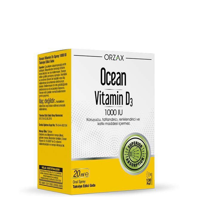 Ocean Vitamin D3 1000IU Spray 20ml - Supports Bone Health & Easy-to-Use Dietary Supplement for Adults - image 6