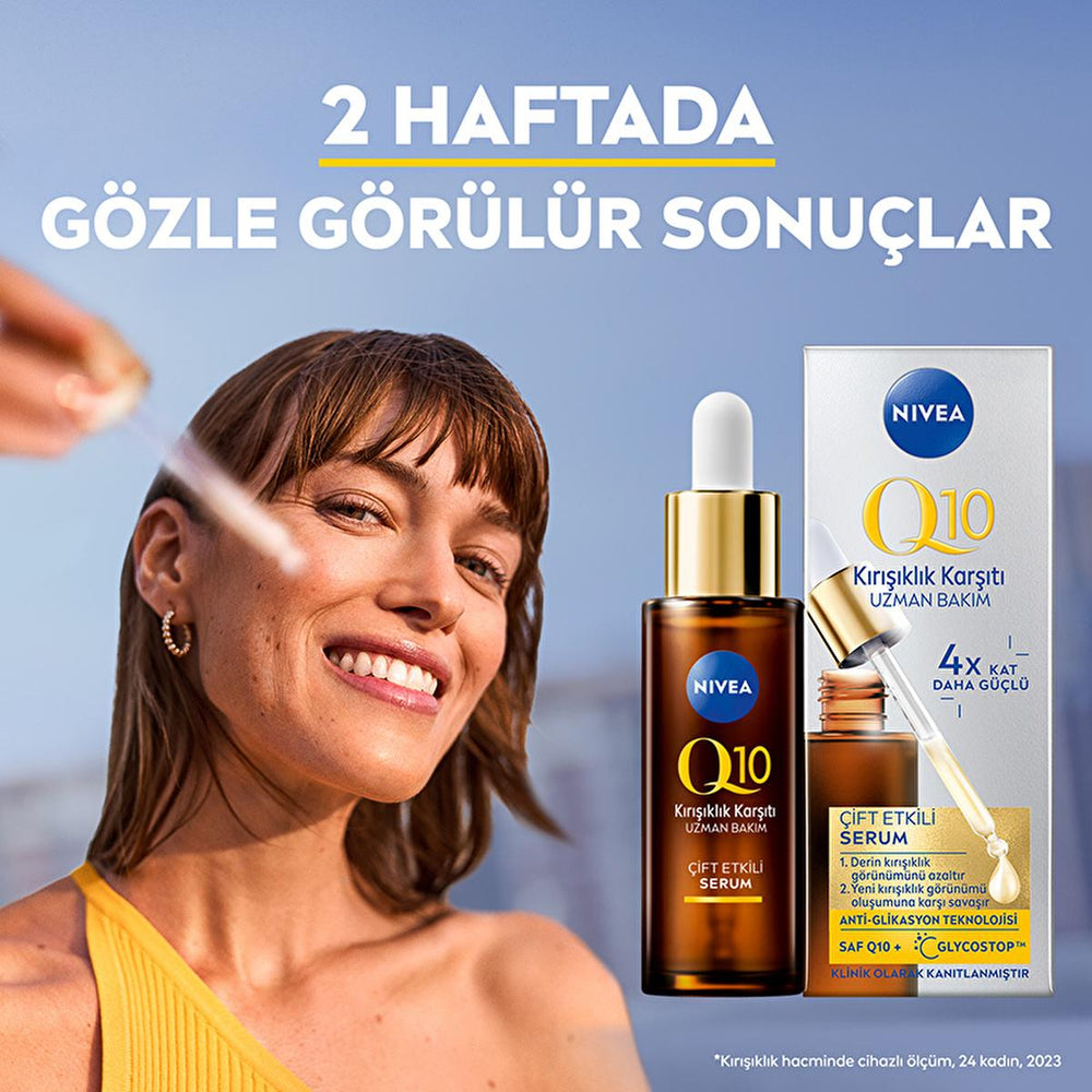 Nivea Anti-Wrinkle Face Serum with Q10 - Anti-Aging Skincare, Reduces Fine Lines & Wrinkles, Suitable for All Skin - view 8