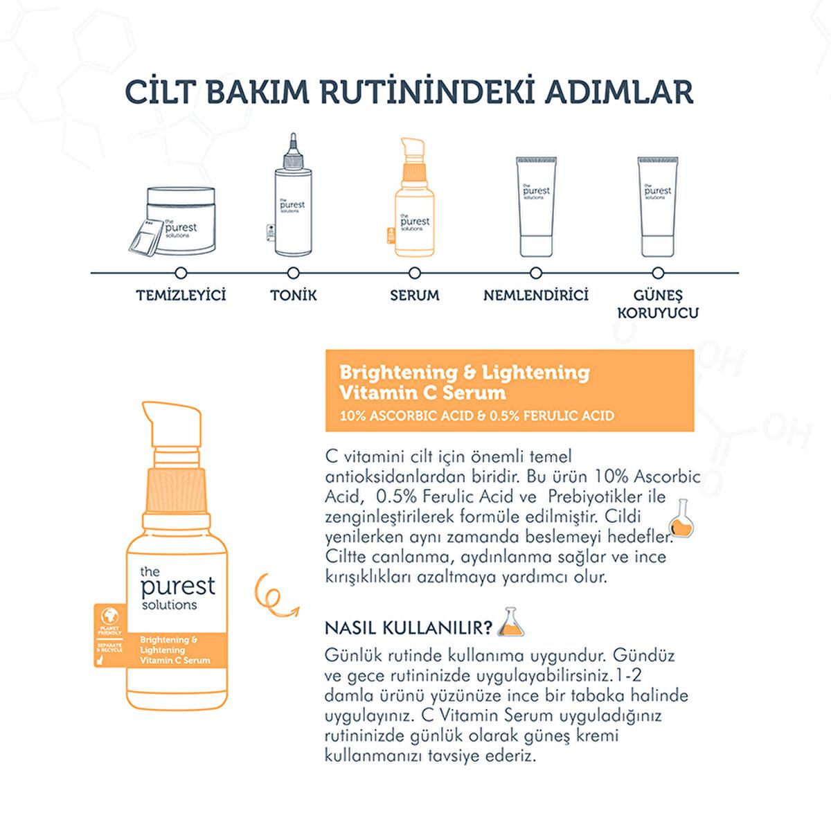 The Purest Solutions Vita-C Serum - 10% Vitamin C Anti-Aging Brightening Serum with Hyaluronic Acid and Ferulic Acid Vita-C Serum - Anti-Aging Brightening with Vitamin C & Hyaluronic Acid Vitamin C Serum, Anti-aging skincare, Brightening serum, Hyaluronic Acid serum, Ascorbic Acid skincare, Skincare routine, Anti-wrinkle serum, Brightening skincare, Radiant skin, Glowing complexion, Anti-aging products, Skincare essentials
