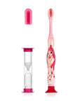Benri Dent Children's Toothbrush with Timer - Soft Bristle, Ergonomic Handle, Gentle on Teeth and Gums - Toothpaste