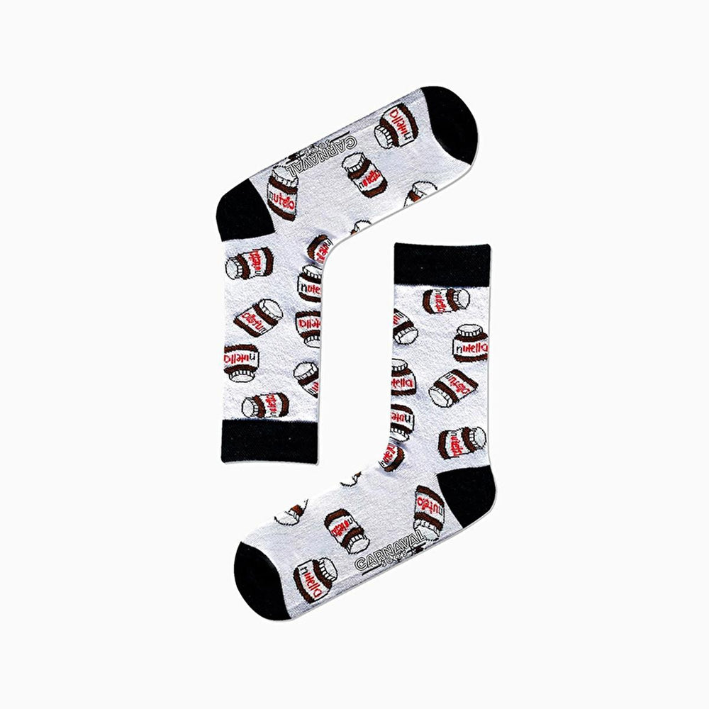 Carnaval Novelty Fast Food Socks Set - 5 Pairs of Comfortable Cotton-Themed Socks for Everyday Wear - view 7