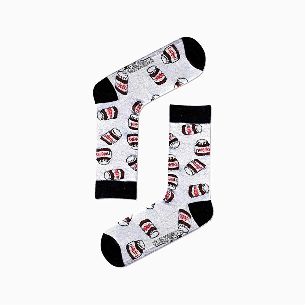 Carnaval Novelty Fast Food Socks Set - 5 Pairs of Comfortable Cotton-Themed Socks for Everyday Wear Carnaval Fast Food Socks Set - Comfortable Novelty Socks novelty socks, themed socks, fast food socks, cotton socks, multipack socks, casual footwear, comfortable socks, fun socks, gift ideas, sock sets, Carnaval socks